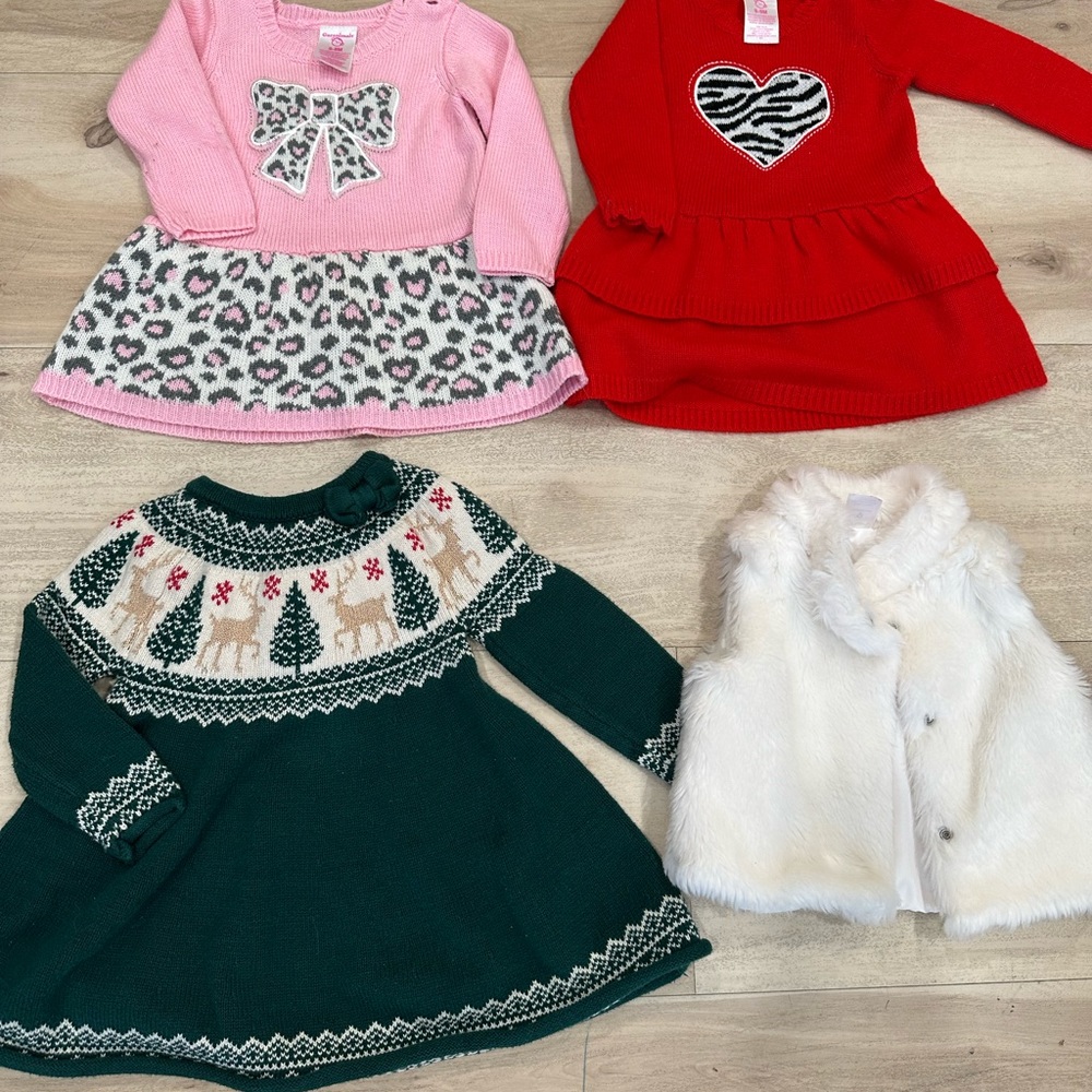 Baby Girl Sweater Dresses 6-9 months